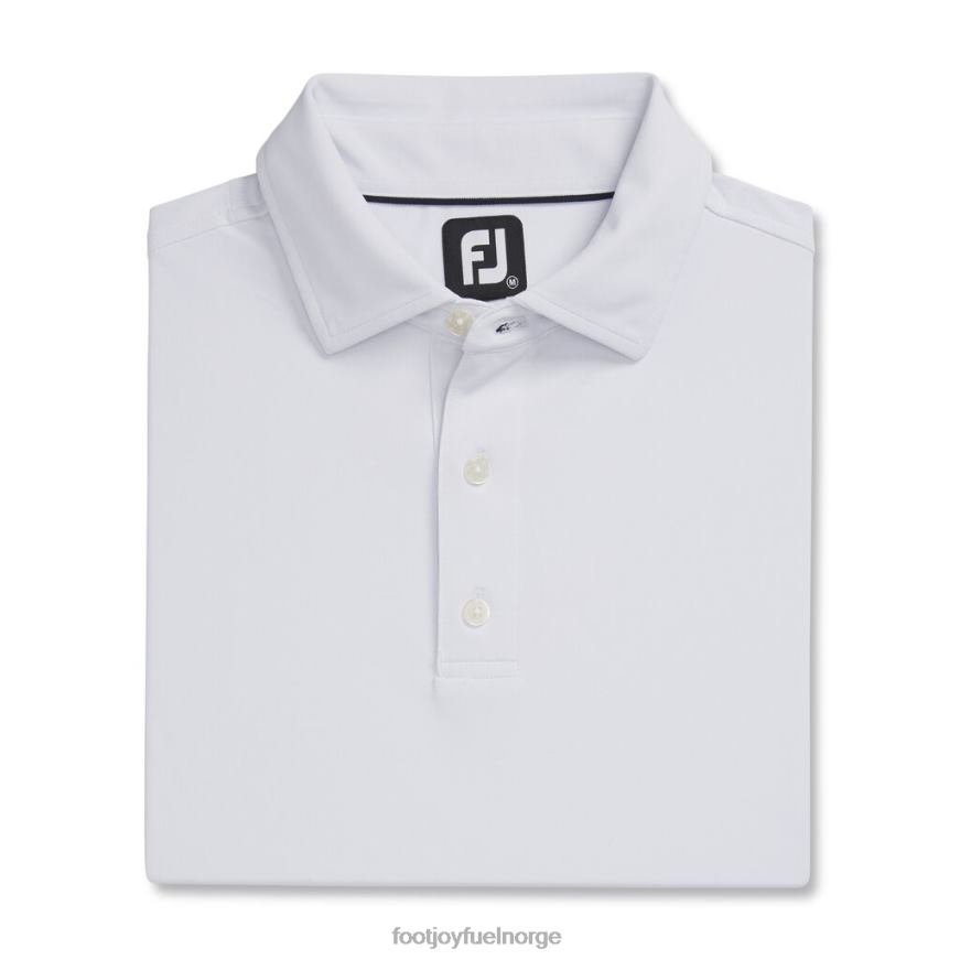 ytelse stretch pique solid self krage hvit R6P2F1862 hvit Footjoy