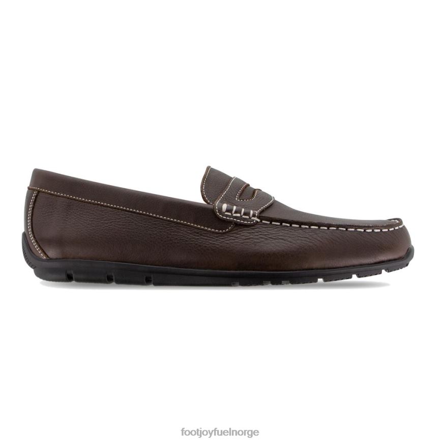 chestnut club casuals penny loafer R6P2F1719 kastanje Footjoy