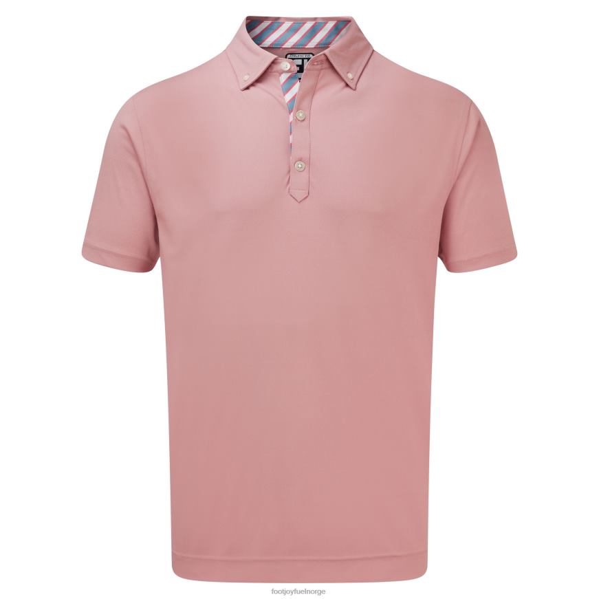 birdseye jacquard med stripekant kappe rød R6P2F1267 kappe rød Footjoy