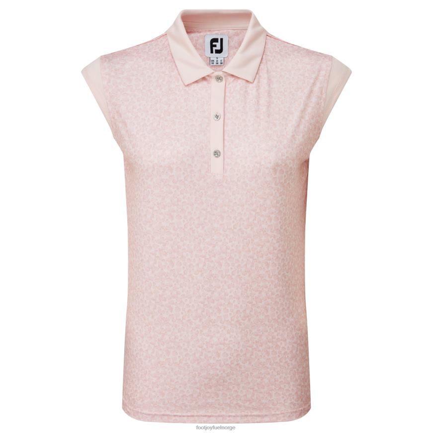 blush rosa dame cap sleeves print interlock R6P2F750 rødme rosa Footjoy