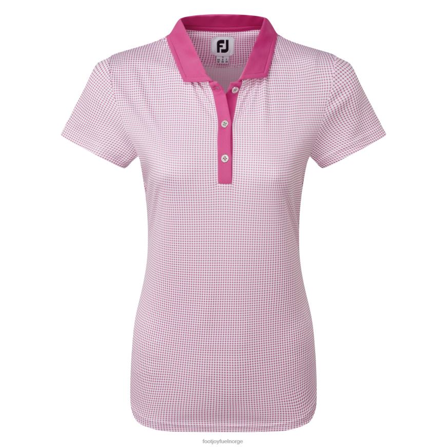 ermeløs skjorte for kvinner med rose med halskant R6P2F735 rose Footjoy