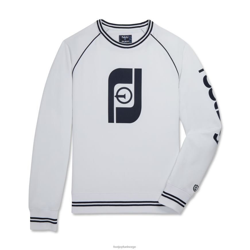 fransk frotté raglan crewneck hvit-marine R6P2F1245 hvit-marine Footjoy