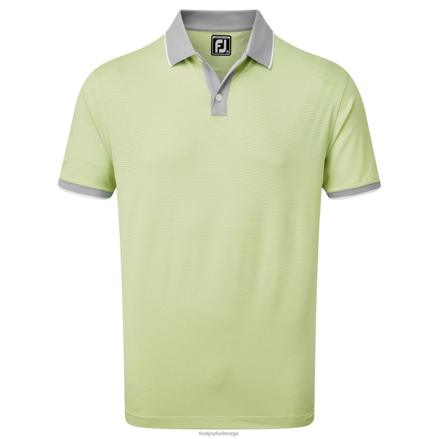 grålime piké ministripe R6P2F1278 grå-lime Footjoy