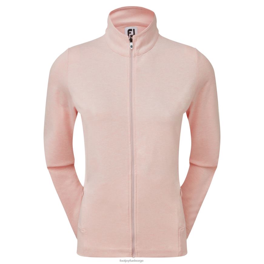 lyng blush rosa dame strikket mellomlag med glidelås R6P2F1580 lyngrød rosa Footjoy