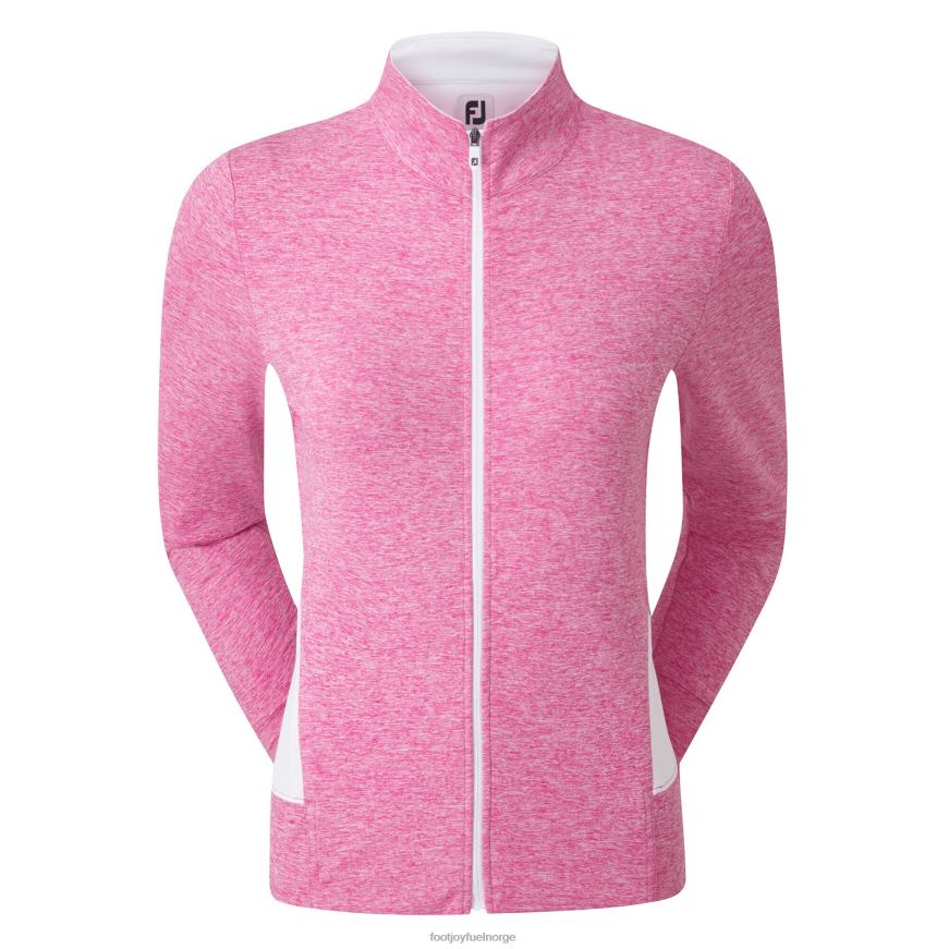 rosa-hvit dame-helglidelåsstrikket mellomlag R6P2F1577 rosa-hvit Footjoy